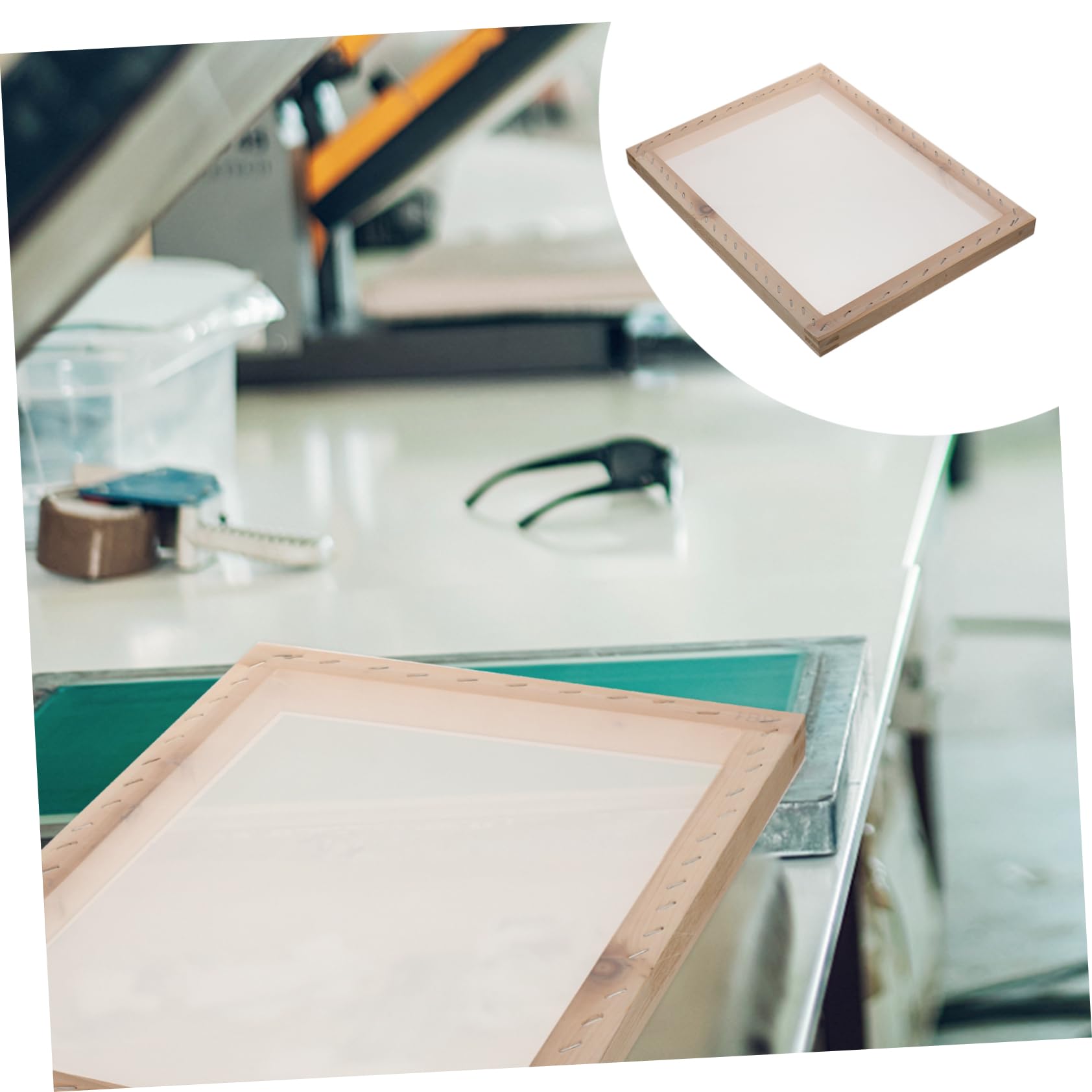 BELLIFFY Telaio in Legno Per Serigrafia Pratico Strumento Per Principianti Per Serigrafia Telaio Stampa