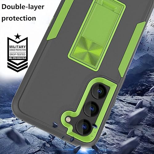 Miniatura 4 de wulibox Funda de diseño profesional para Samsung Galaxy S22 Plus con soporte, protección contra caídas, apta para montaje magnético de automóvil, no