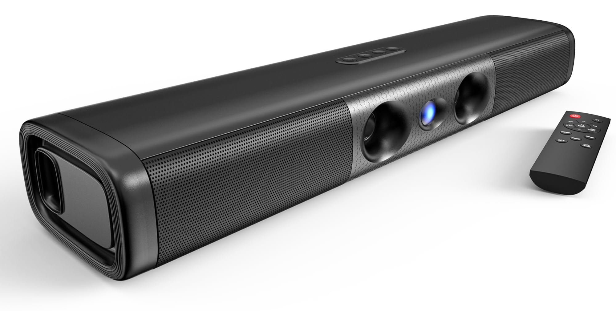 Saiyin Sound Bar with Enhanced Bass–Dual Larger Woofer & Dual Bass Ports, Sound Bar for Smart TV with 90W Peak Power, 17.1-inch Soundbar with Bluetooth5.3/TV-ARC/Optical/AUX Input-image-19