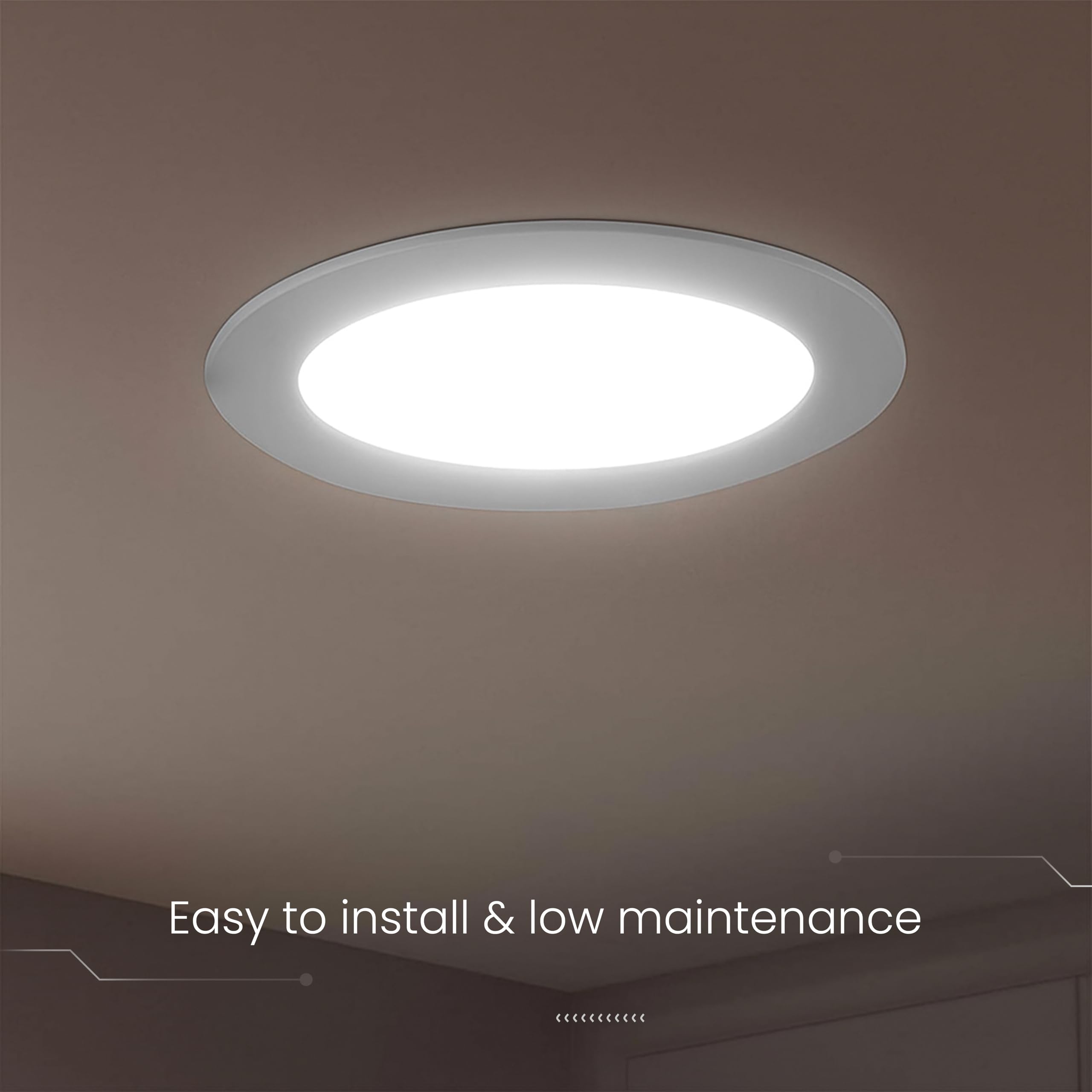 V-TAC 10x Faretti LED da Incasso Rotondi 18W - SUPER LUMINOSI - Diametro 220 mm - 1850 Lumen - IP20 - per Soffitto, Casa, Cartongesso - Mini Pannello - Lampada - Foro 200-205 mm - Luce Fredda 6500K