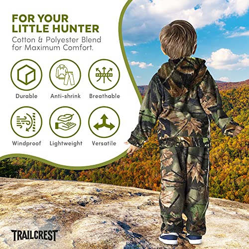 TrailCrest Treel Infant - Toddler Camo Full Zip Hoodie Sweatshirt Fleece Jacket & Pants Set - Image 6