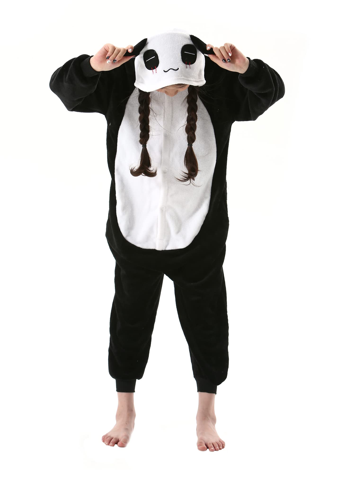 ATOZ Onesie for Kids, Animal Pajamas Halloween Cosplay Costume for Girls Boys