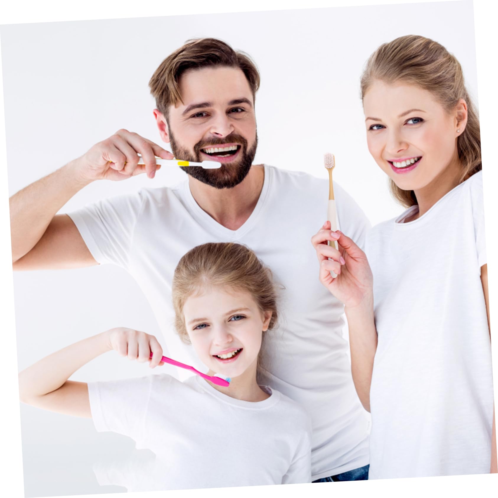 Spazzolino da Denti a Testa Larga 36 Pezzi, Setole Morbide | Pp e Tpr/pbt, Uso Domestico per Adulti, Confezione da 6 Scatole, Formato Portatile