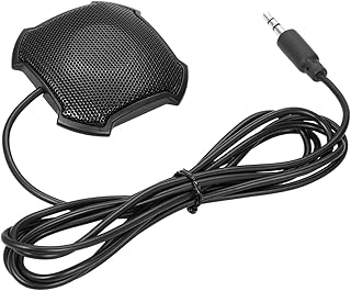 Yaazero Stereo Omnidirectional Condenser Microphone Mic 3.5mm Connector r Meeting Busin Conference Desktop Computer