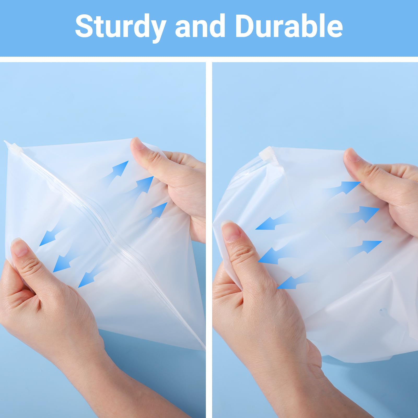 Svaldo Zip Bags for Clothes 20Pcs 30 * 25cm Storage Bag, Maternity Organiser Bags, Reusable Travel Storage Bag - Image 4