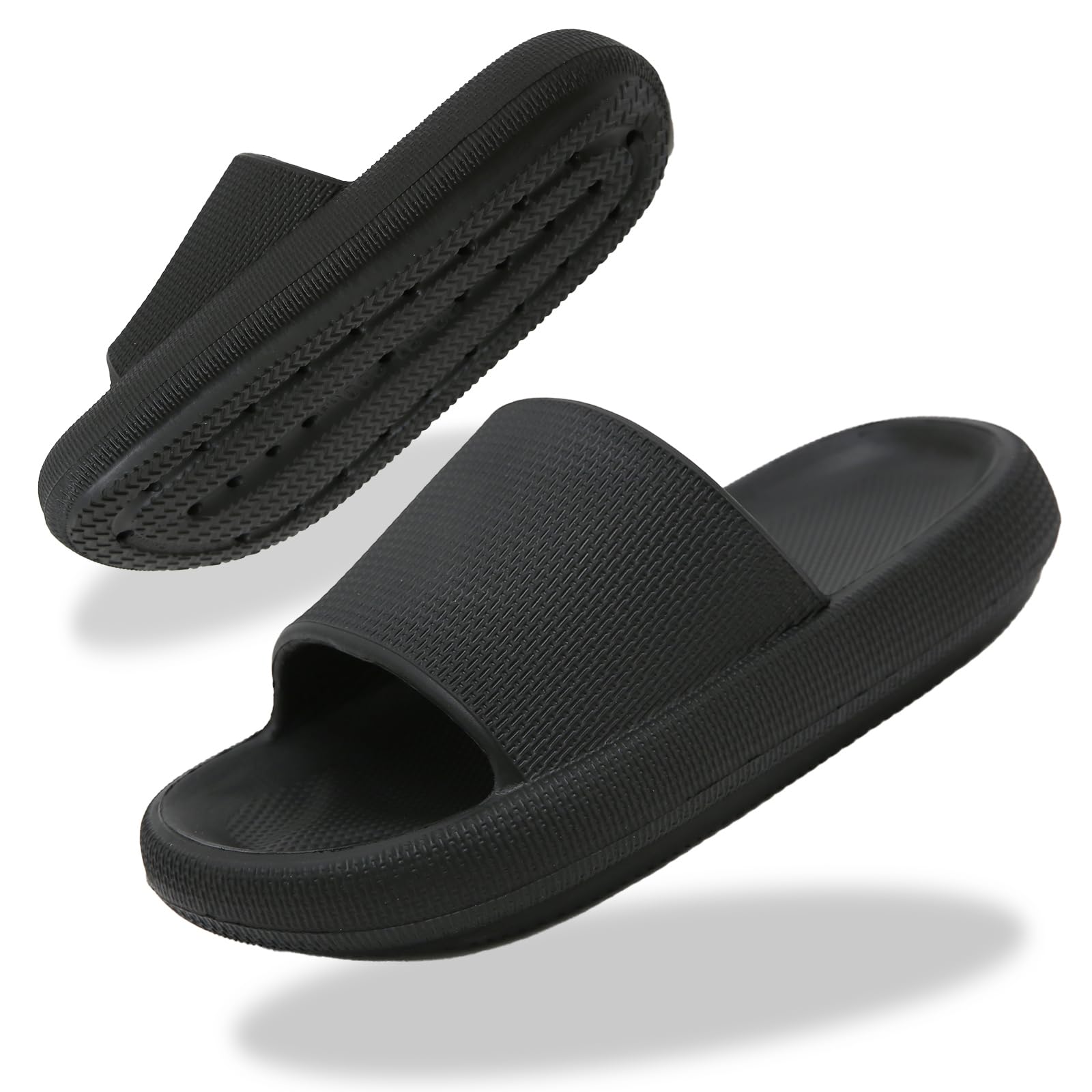 Uwowd Cozislides Kinder-Badeschuhe | rutschfest & schnelltrocknend | 3,5 cm Eva-Sohle | Sommer, Strand, Badezimmer, Pool