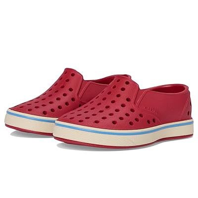 Native Shoes Kids Miles Slip On (Toddler/Little Kid) Kids Shoes Ruby Red/Bone White