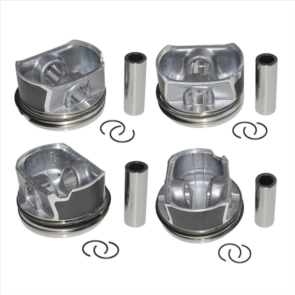 Set pistone e Fasce Elastiche Motore da 20 mm con Perno in Metallo Compatibile con Parti automobilistiche del Motociclo A3 A4 A6 C6 2.0 Gli 8K1927225B