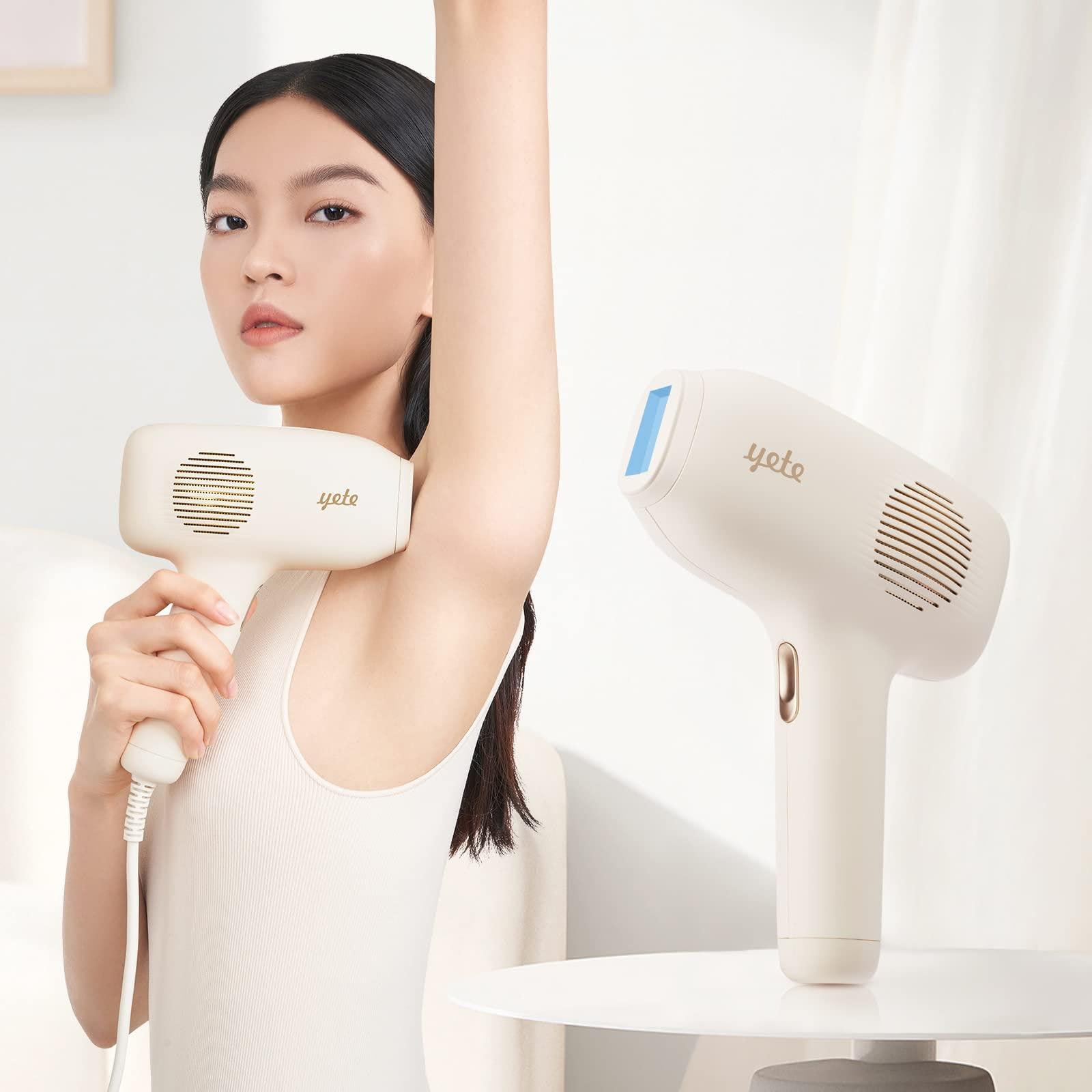 Amazon | YETE 脱毛器 家庭用光美容器 サファイア冷感搭載 VIO対応