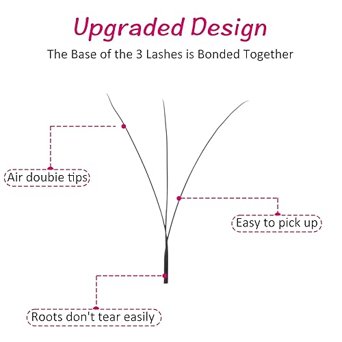 Miniatura 5 de VEYES INC YY - Bandeja de extensiones de pestañas, rizo CD, 0.39-0.59 pulgadas, longitud mixta, abanicos profesionales de extensiones de pestañas,