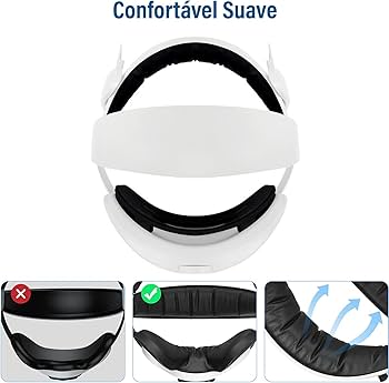 Alça de cabeça para Oculus Quest 2, substituição da Elite Strap Alça de cabeça para Oculus Quest 2, substituição da Elite Strap