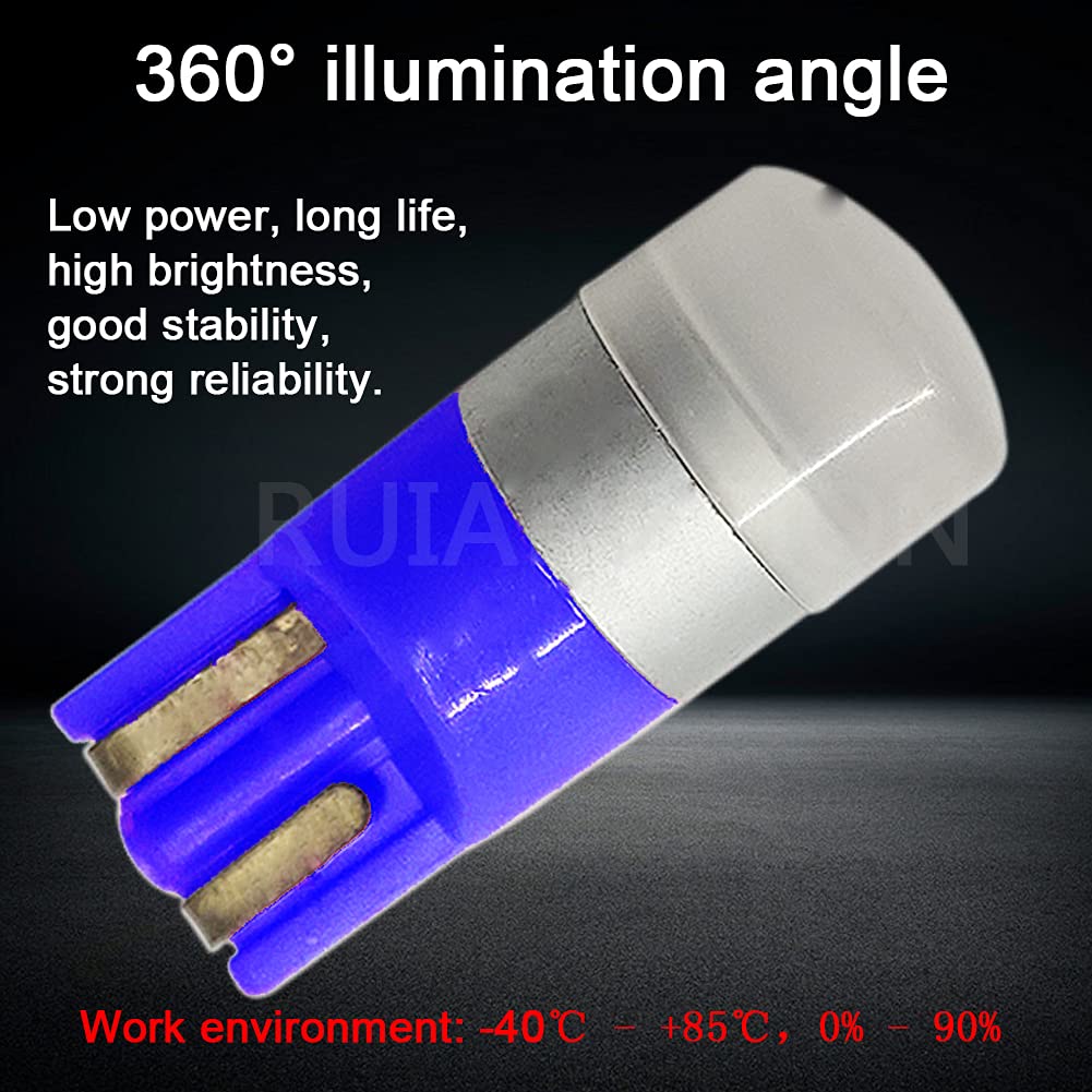 Ruiandsion T10 W5W 194 Cuneo Luce 12V LED Lampadine Verde Non Polarità Super Luminoso Targa Di Ricambio Luce Per Auto Interni Luce 2Pc - 12