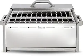 Churrasqueira Ecológica Aço Inox a Carvão para Apartamento sem Fumaça Ecolong 45x30cm Mec Grill
