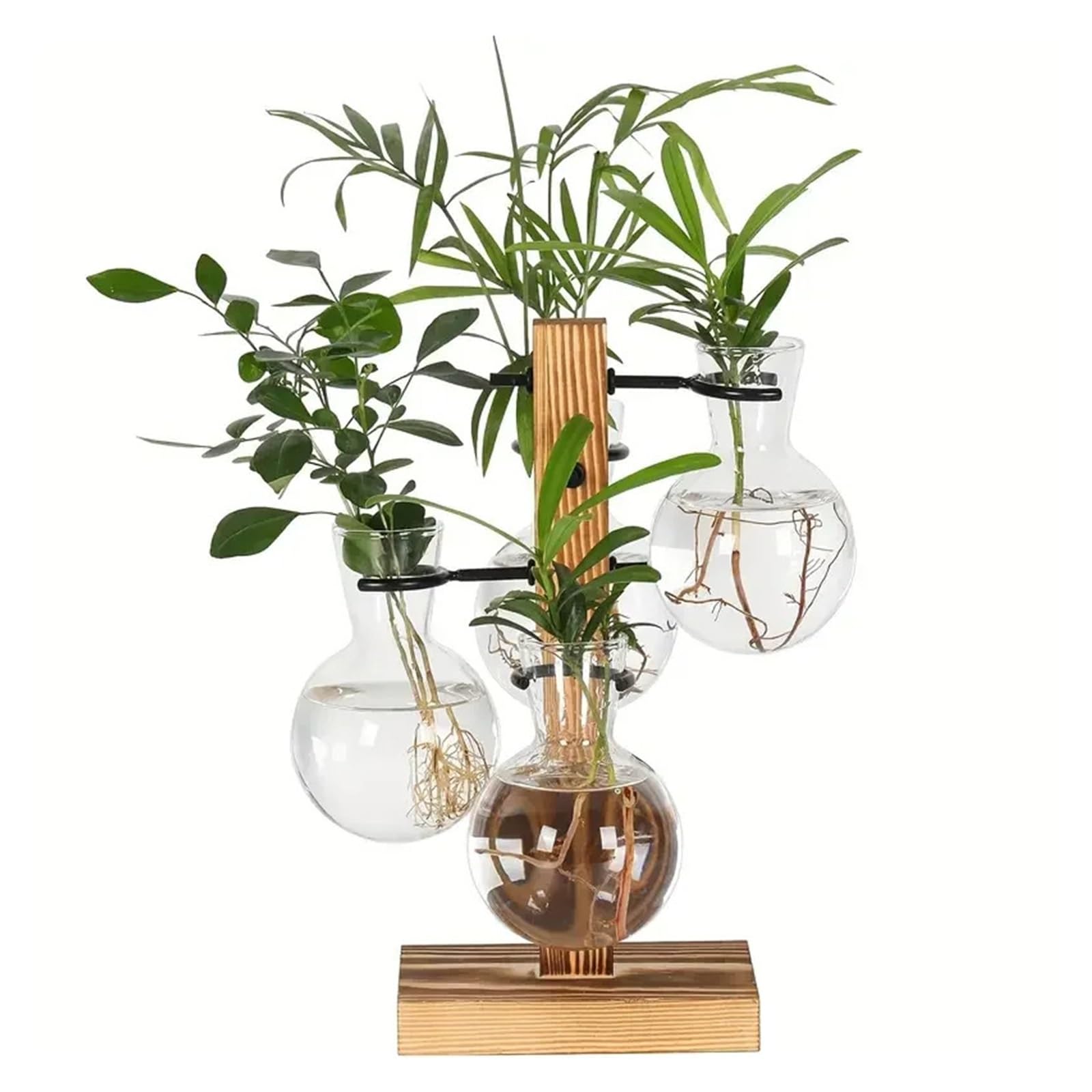Hydroponic Plant Glass Vase, Modern Desktop Terrarium Planter Bulb Water Planting Propagation Planters Hydroponics Plants for Centerpiece Office Home