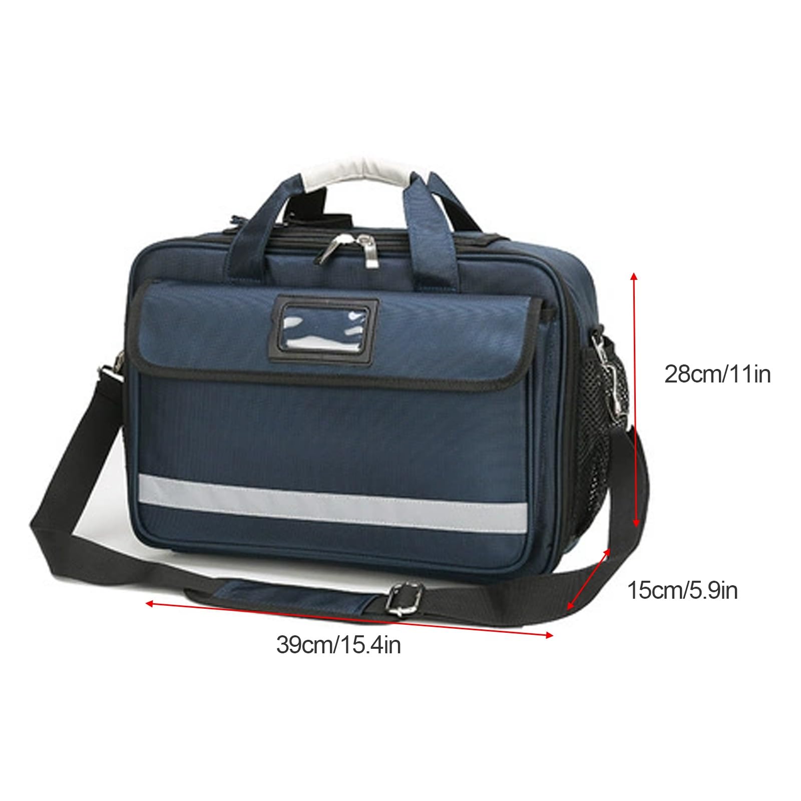 Botiquín Médico Grande For Medicamentos,Organizador De Frascos De Medicamentos For El Hogar,Maletín De Viaje Vacío,Botiquín De Primeros Auxilios For Viajes,Hogar(Navy blue)