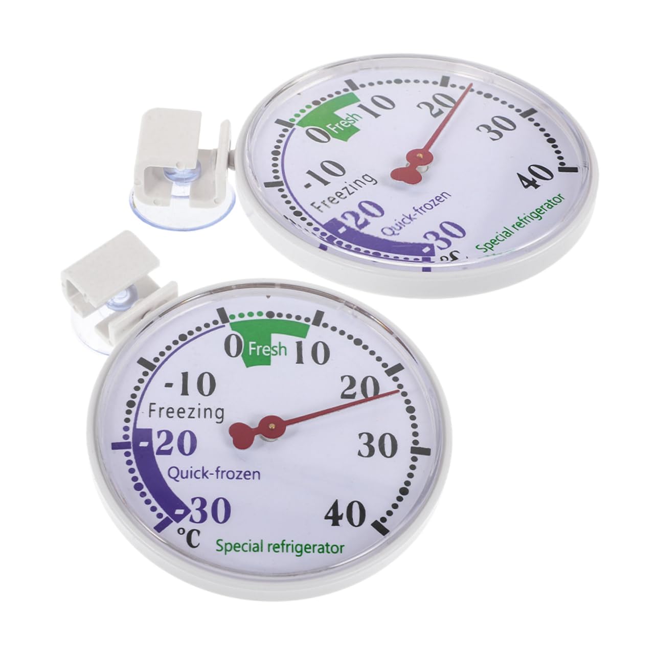 SOLUSTRE 2Pcs Compact Freezer Thermometers Portable Temperature Monitors for Home Shop Refrigerator Gauges for Refrigerators Freezers