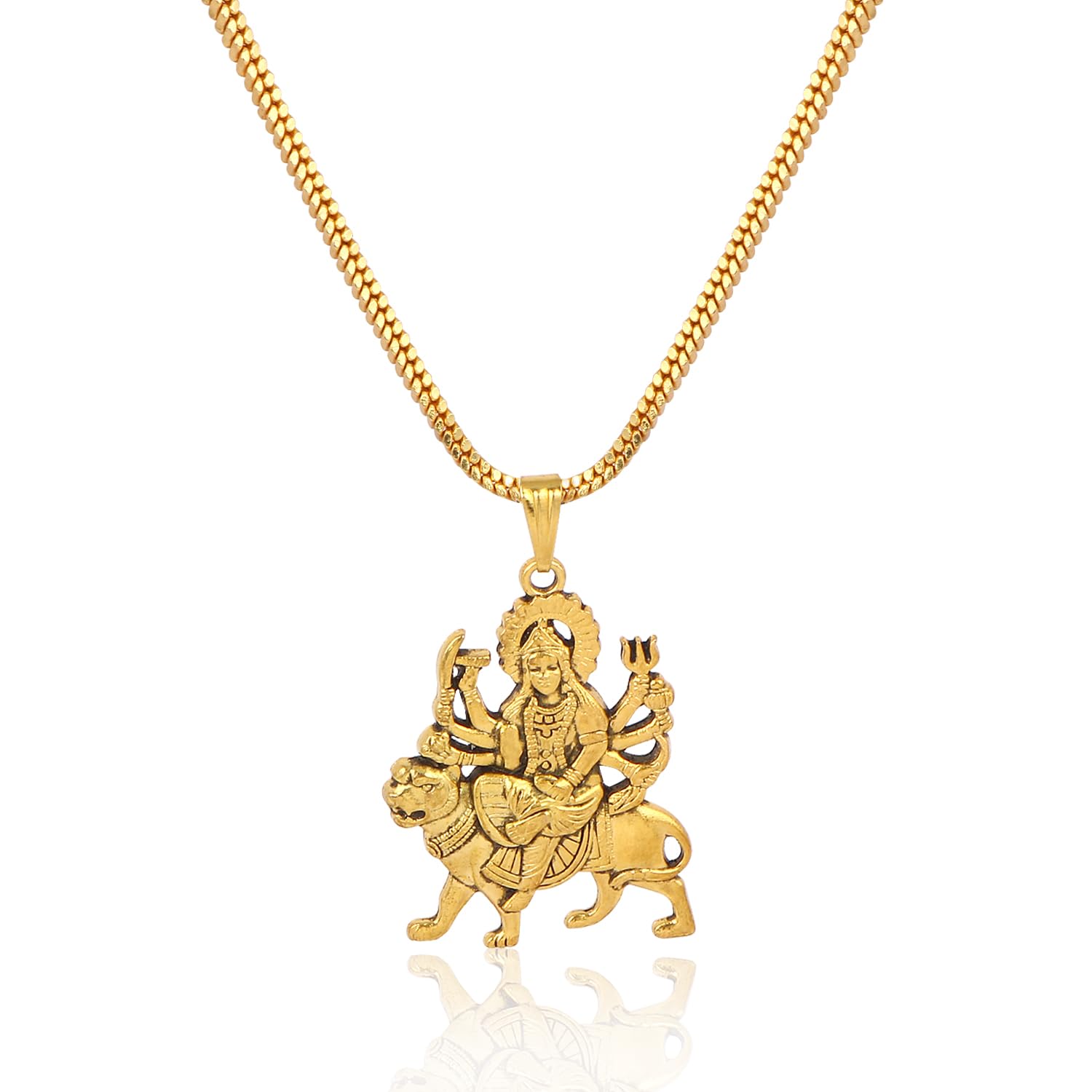 See full amazon price history chart for CZARDONIC Hindu Religious Durga Maa Locket for all with Golden Chain CZARDONIC Hindu Religious Durga Maa Locket for all with Golden Chain (B0CY1PS5N9) Amazon Price History, Amazon Price Tracker