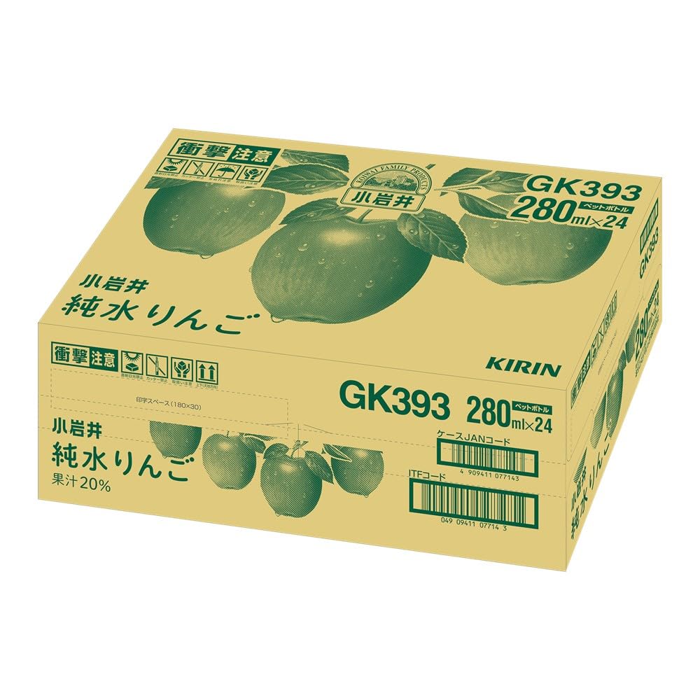 Amazon.co.jp: 小岩井 純水りんご 280ml PET×24本 : 食品・飲料・お酒