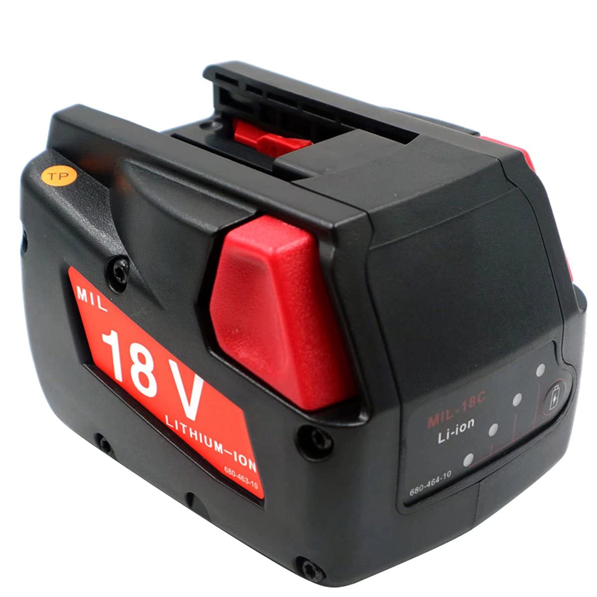 8000mAH 18650 Banco de batería MIL18C Batería de Iones de Litio 18V Reemplazo para Milwauk 18V Batería MV18B V18 F38 48-11-1830