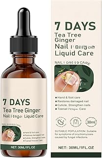 7 Days Tea Tree Ginger Nail Treatment, Ginger Nail Growth Serum & Cuticle Care Treatment, Repair & Strengthener