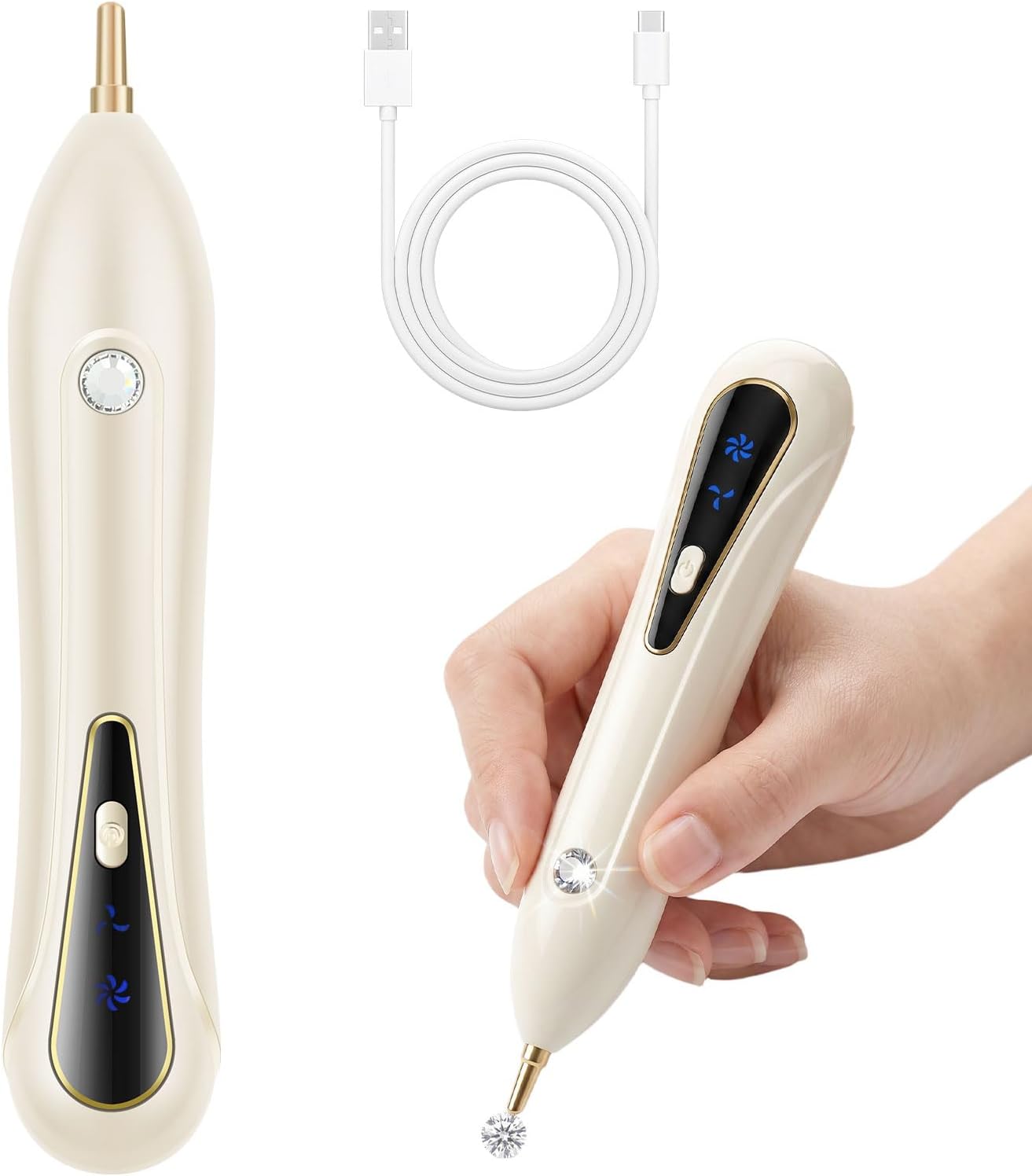 Electric Vacuum Diamond Art Pen for Adult, Wireless Quite No Wax Long Enduring Battery Light Weight Ergonomic Design Diamond Art Tool for Women Girl