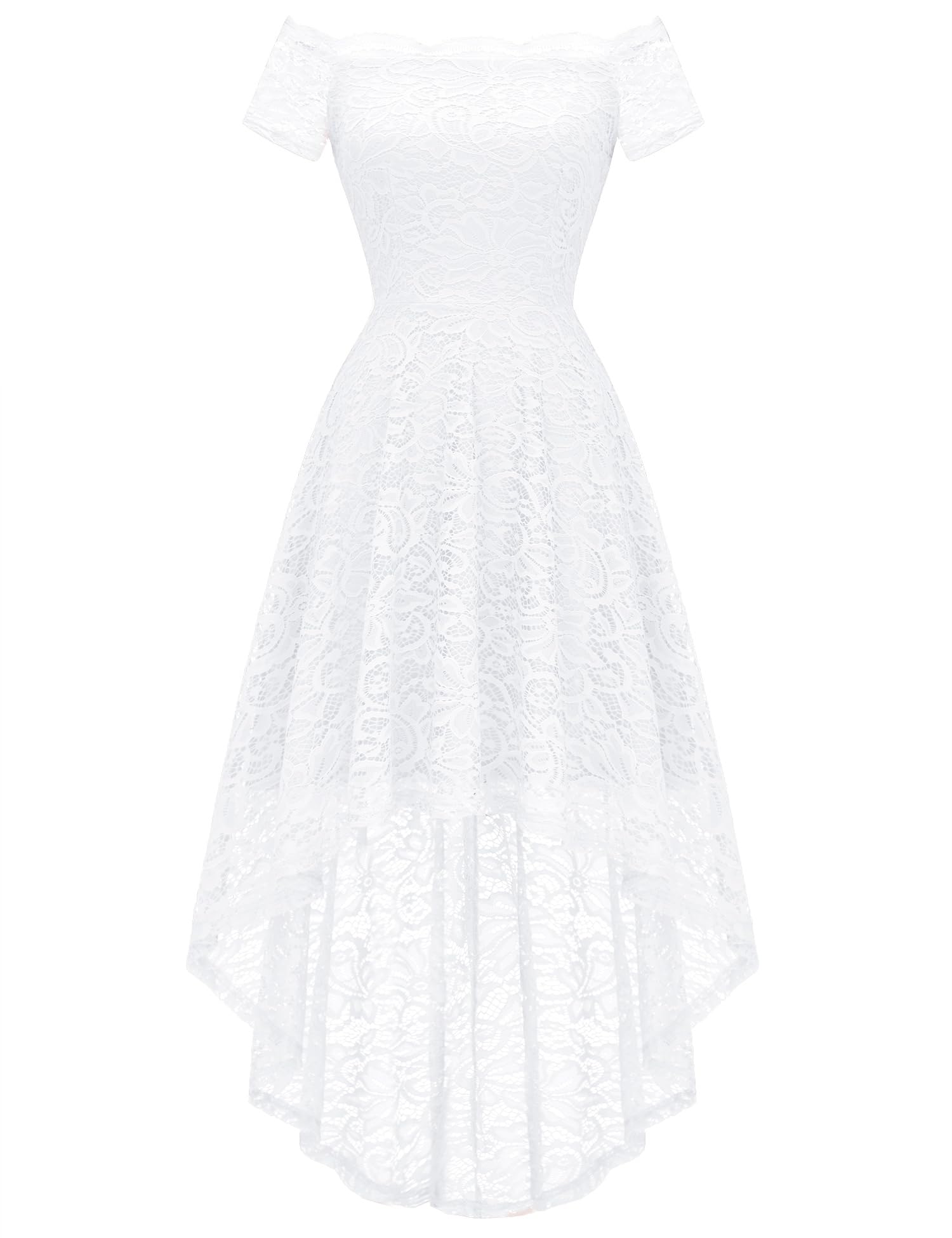 Dressystar Women's Lace Off Shoulder Cocktail Formal Wedding Guest Dress
