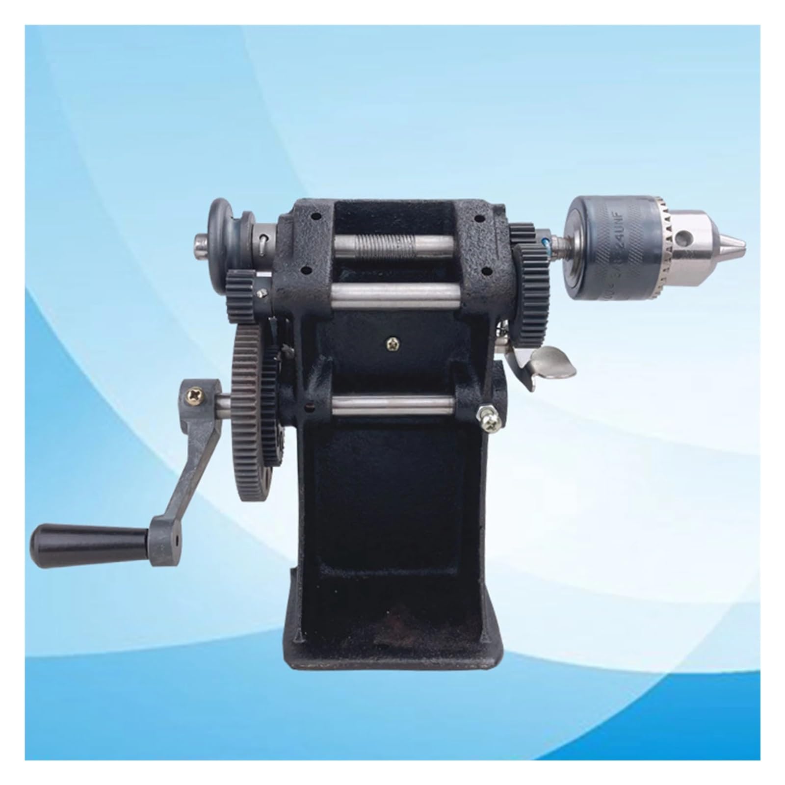Manuelle Wickelmaschine, 0-99999S Zählbereich, Handwickelmaschine mit 1,5-13mm Spannfutter, Zählwicklerzähler Breite Anwendung(Model2)