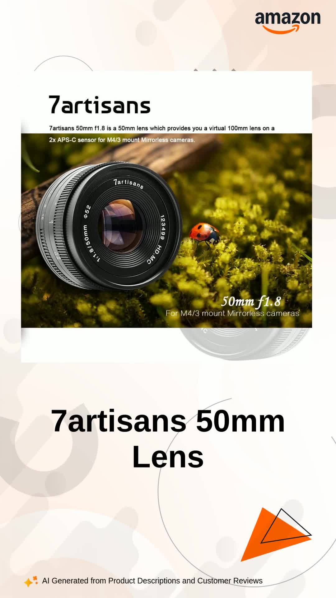 7artisans Photoelectric 50mm f/1.8 Lens for Sony E Mount (Black