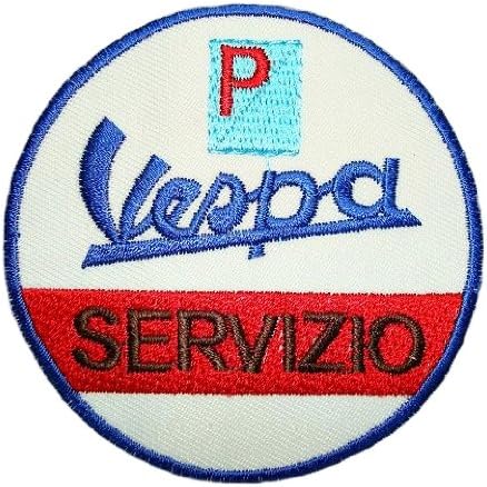 VESPA SERVIZIO Scooters Mopeds Logo Clothing BV06 Iron on Patches