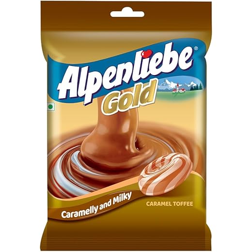 Alpenliebe Gold Caramel Candy 132 g