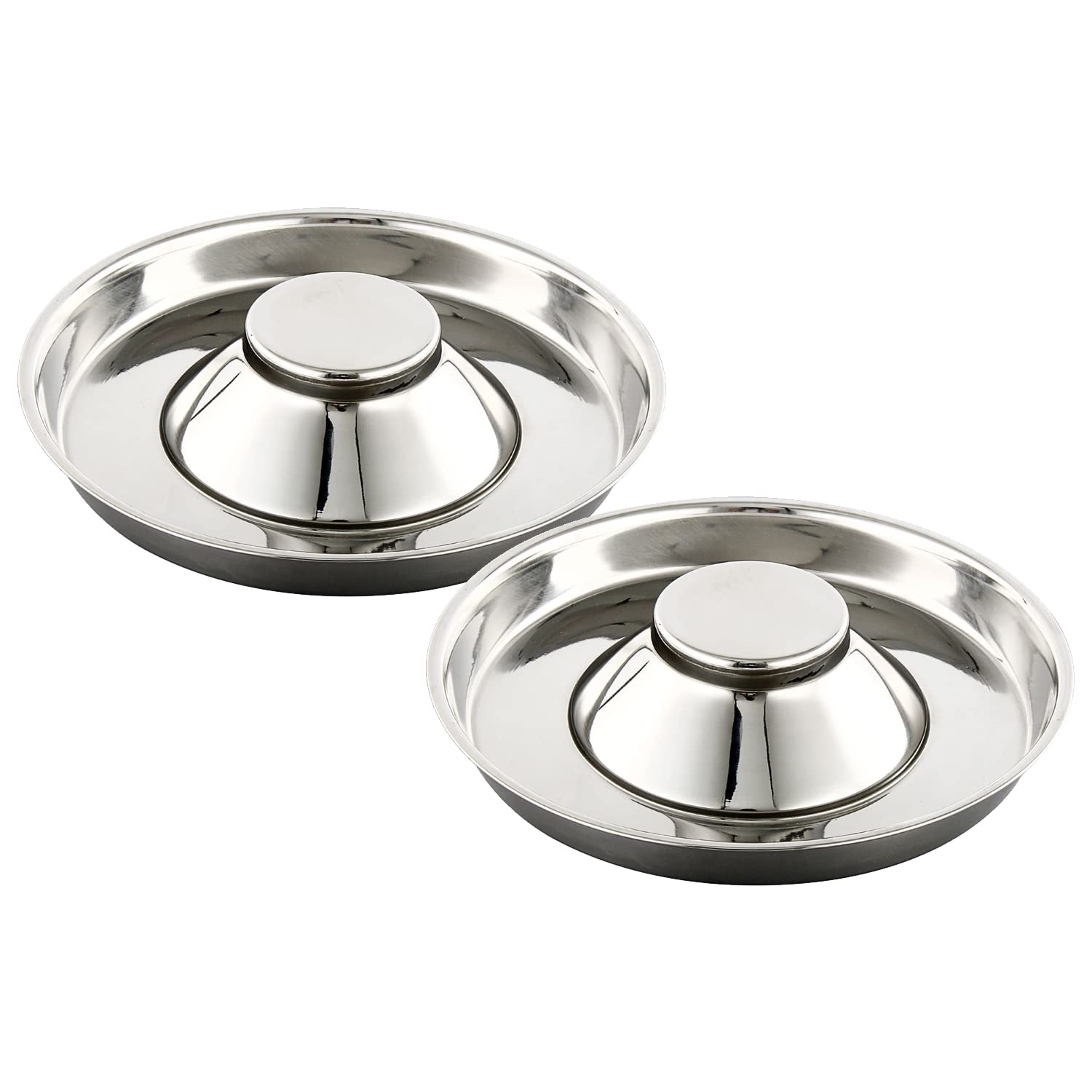 QIYADIN Stainless Steel Pet Bowl for Puppy and Cat, Dog Food and Water Feeding Bowl, Puppies and Kittens Weaning Bowls, Multiple Dogs and Cats Eat and