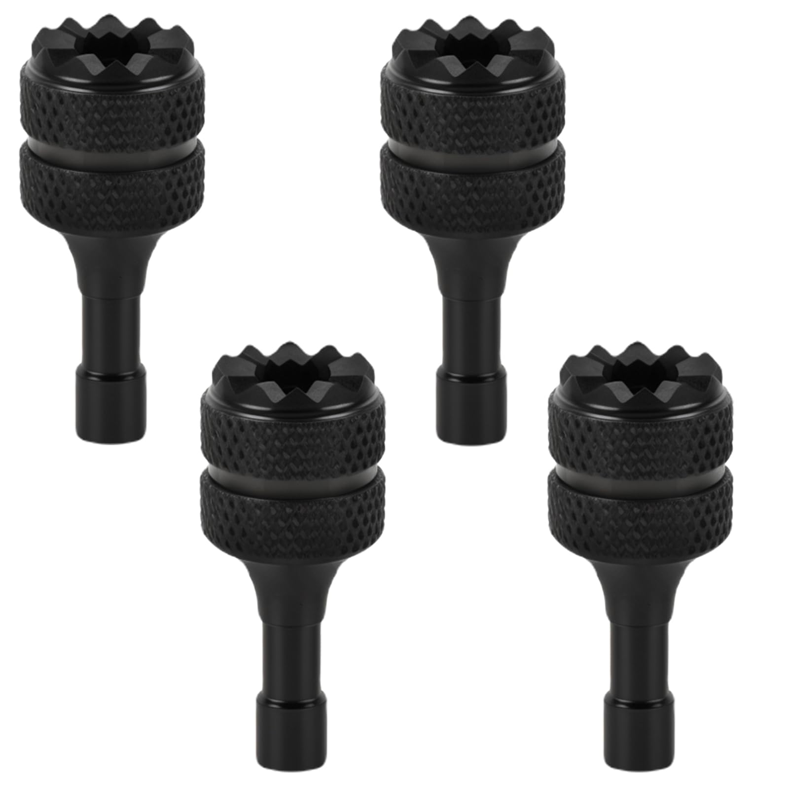 4 Pcs Aluminum Alloy Remote Controller Sticks Joystick for DJI RC/RC2 Mini 3/Pro/4 Mavic 3 Pro/Air 3/3S/2S/Neo (Black)