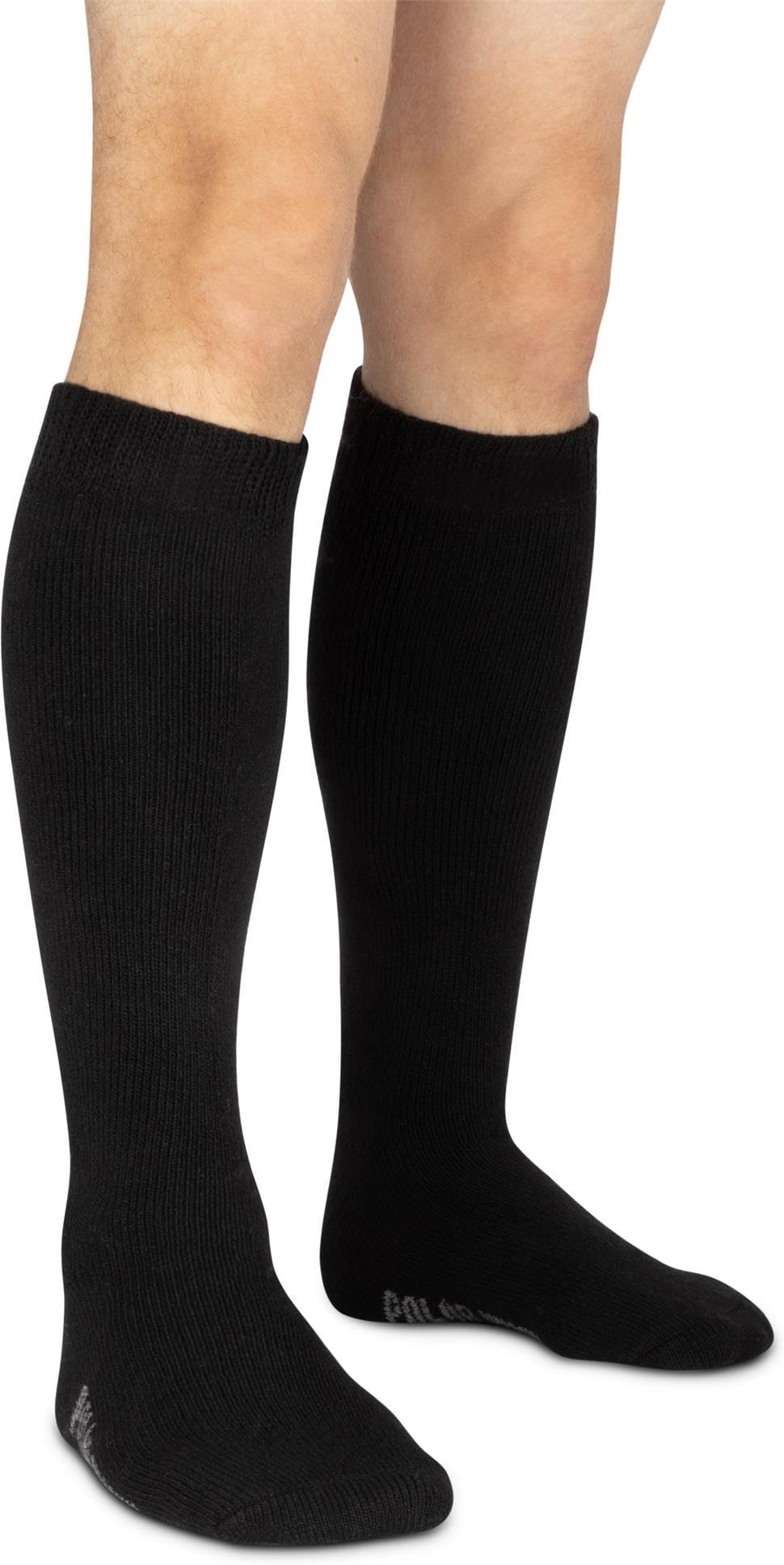 Polar Husky 6 Paar Super Warme Thermo Socken! Vollplüsch/Perfekt geeignet für Stiefel Farbe Kniestrümpfe Schwarz Größe 39/42