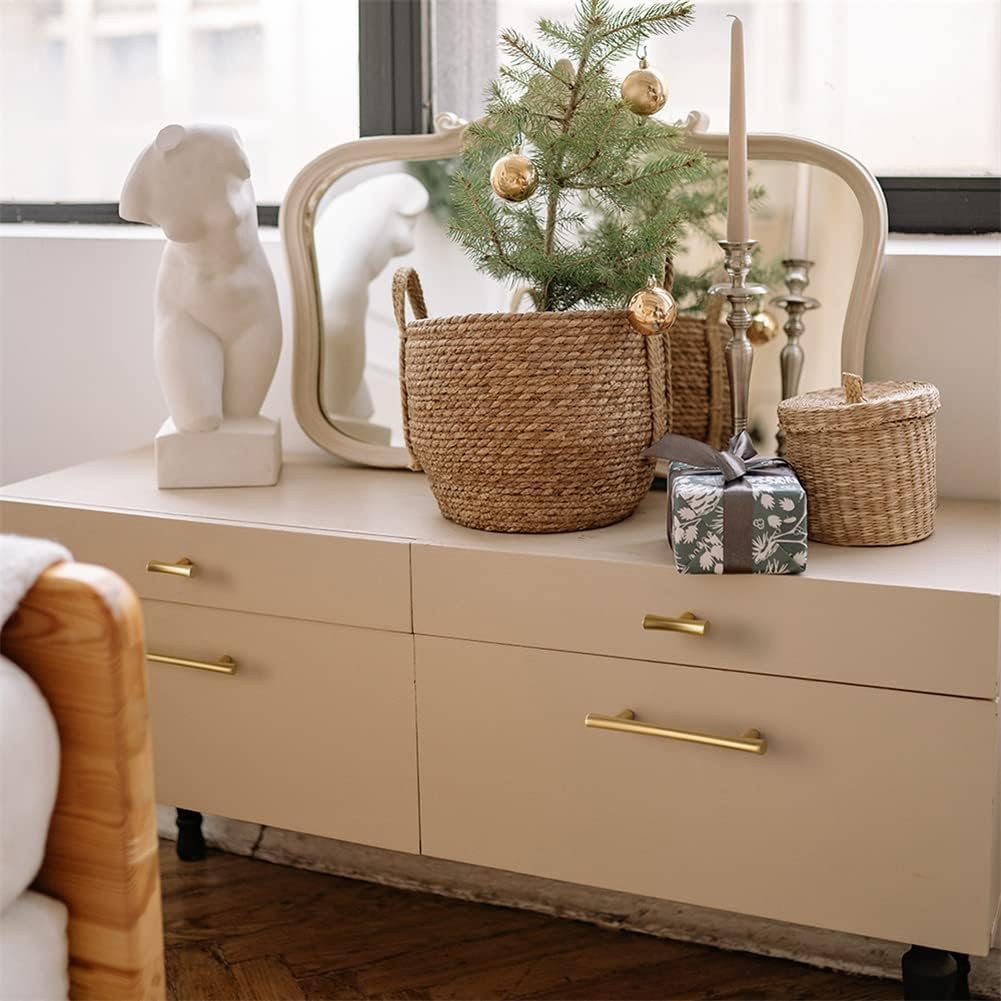 4 Maniglie In Pelle Per Mobili - Cassetti Armadi Porte 160 Mm, Stile Vintage - Foto 6