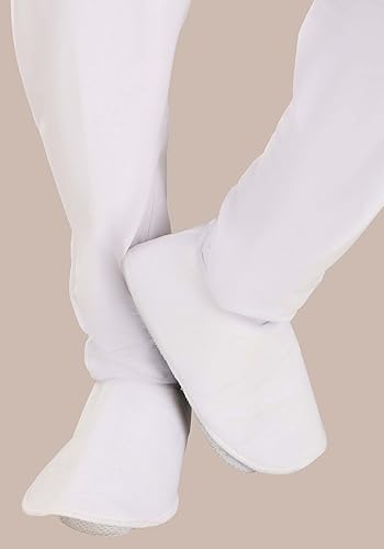 Miniatura 6 de Disfraz de gato blanco para niños overol con cola, tocado, fundas para zapatos y guantes