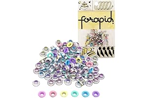 FoRapid 3mm/1/8" Quicklet Eyelets for Paper Crafts and More