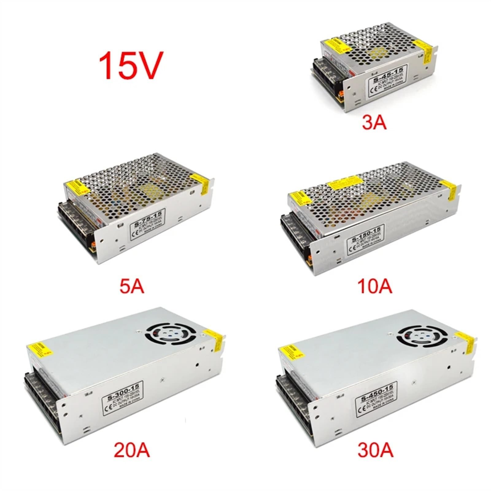 5V 9V 12V 15V 24V Fuente de alimentación CC 12V 15V 24V adaptador de corriente (24V,5A)