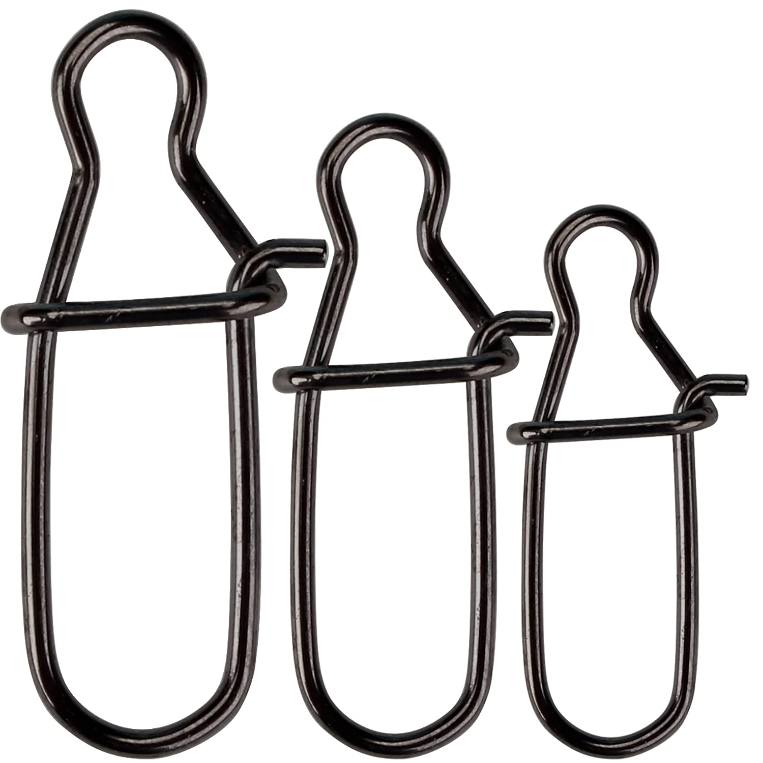 Fishing Snaps, Duo Lock Terminal Tackler, High Strength Stainless Steel Fast Change Catfish Bait Bass Lures for Fish Line Leader Hooks Weights 50 Pcs (Test 60-120 Pound)