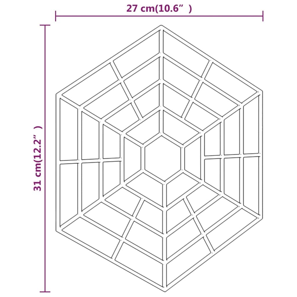 Griglia per laghetto nera in polipropilene, 27 x 31 x 27 cm, set da 40 pezzi con clip di collegamento, accessori per protezione per laghetto contro gatti aironi, adatta per laghetti