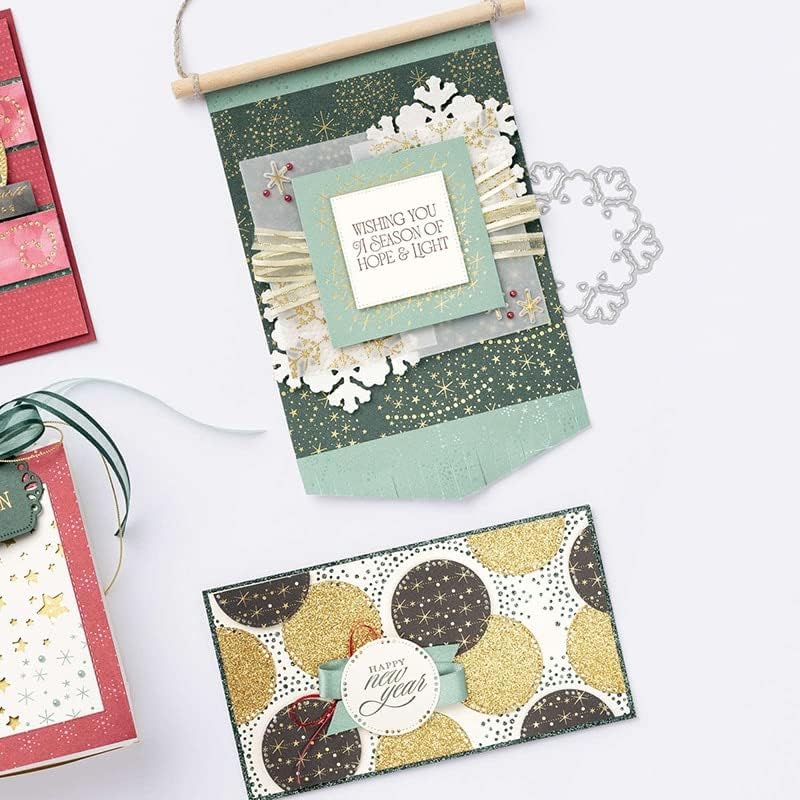 Miniatura 4 de InglésAlemánFrancés Brillo más brillante y etiquetas Aglow Sentiments Sello Scrapbooking Diseño de tarjeta Saludos Molde de cuchillas Plantillas de