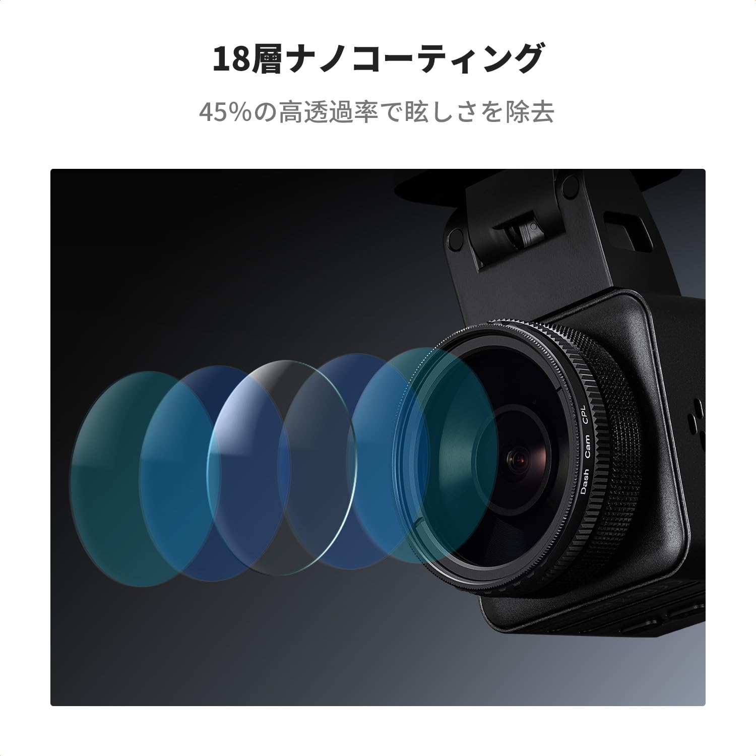 Amazon | K&F CONCEPT CPLフィルター ドライブレコーダー専用 40mm