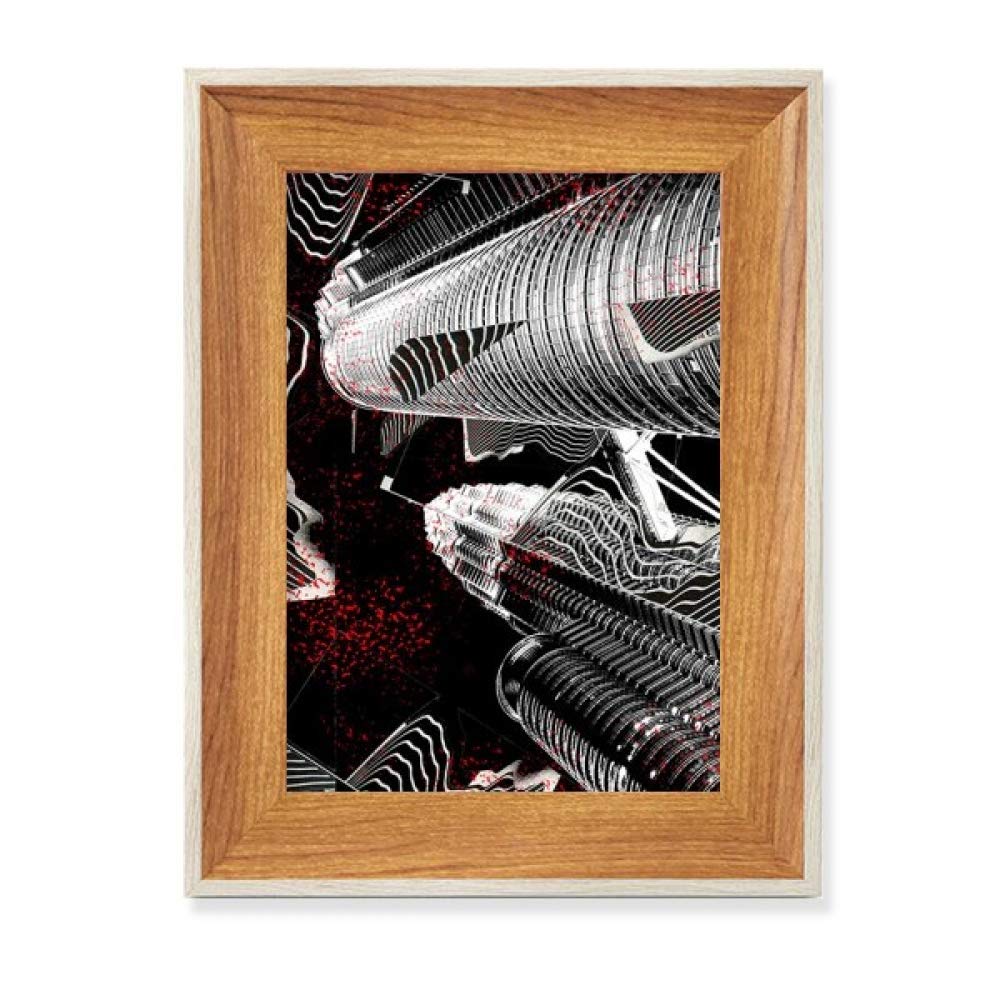Cadre de photo en bois pour bureau et décoration style vie urbaine