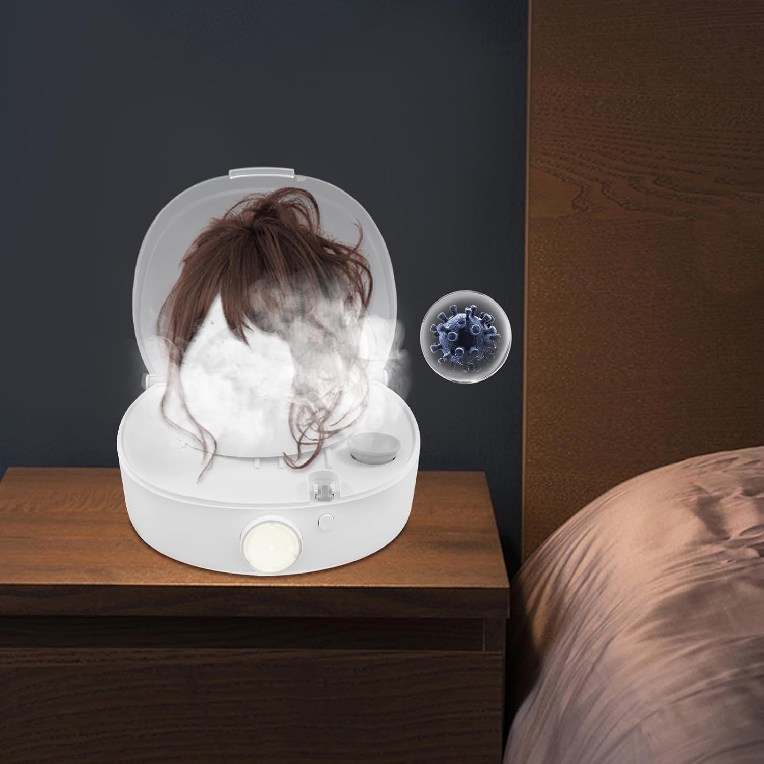 Automatic Cap Care Machine, Electric Hat Steam Cleaner with Ironing & Drying, Hat Shaper for Bucket Hat Baseball Cap, Bucket Hats, Restore Misshapen Hat Shaper, Easy to Use