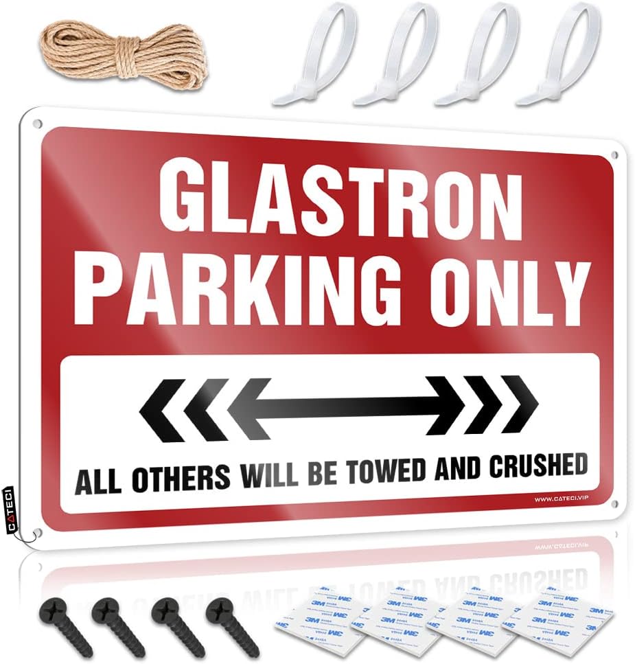 Worktin Sign Glastron Parking Only Tin Sign Office Decor for Men Fun Stuff ( Size : 30X40CM )