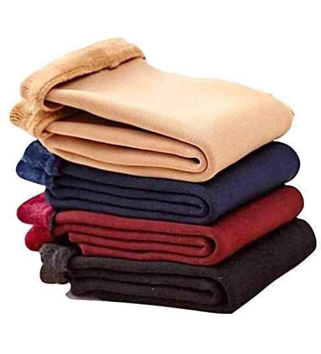 Trendy 4 Pairs Women's Thermal Socks, Velvet Lined Socks, Thickening Snow Sock, Warm Boot Sock, Lined Socks for Cold Weather, Multicolour-picture-34