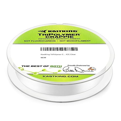 KastKing TriPolymer Crappie Advanced Monofilament Fishing Line, Higher Strength, Super