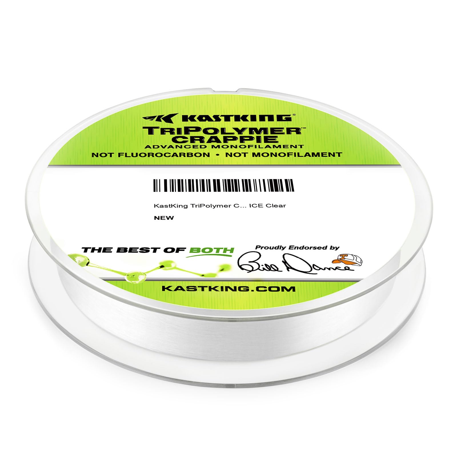 KastKing TriPolymer Crappie Advanced Monofilament Fishing Line, Higher Strength, Super Smooth, Low Light Refraction, Tri-Extrusion Advanced Mono Fishing line, Highly Abrasion Resistant