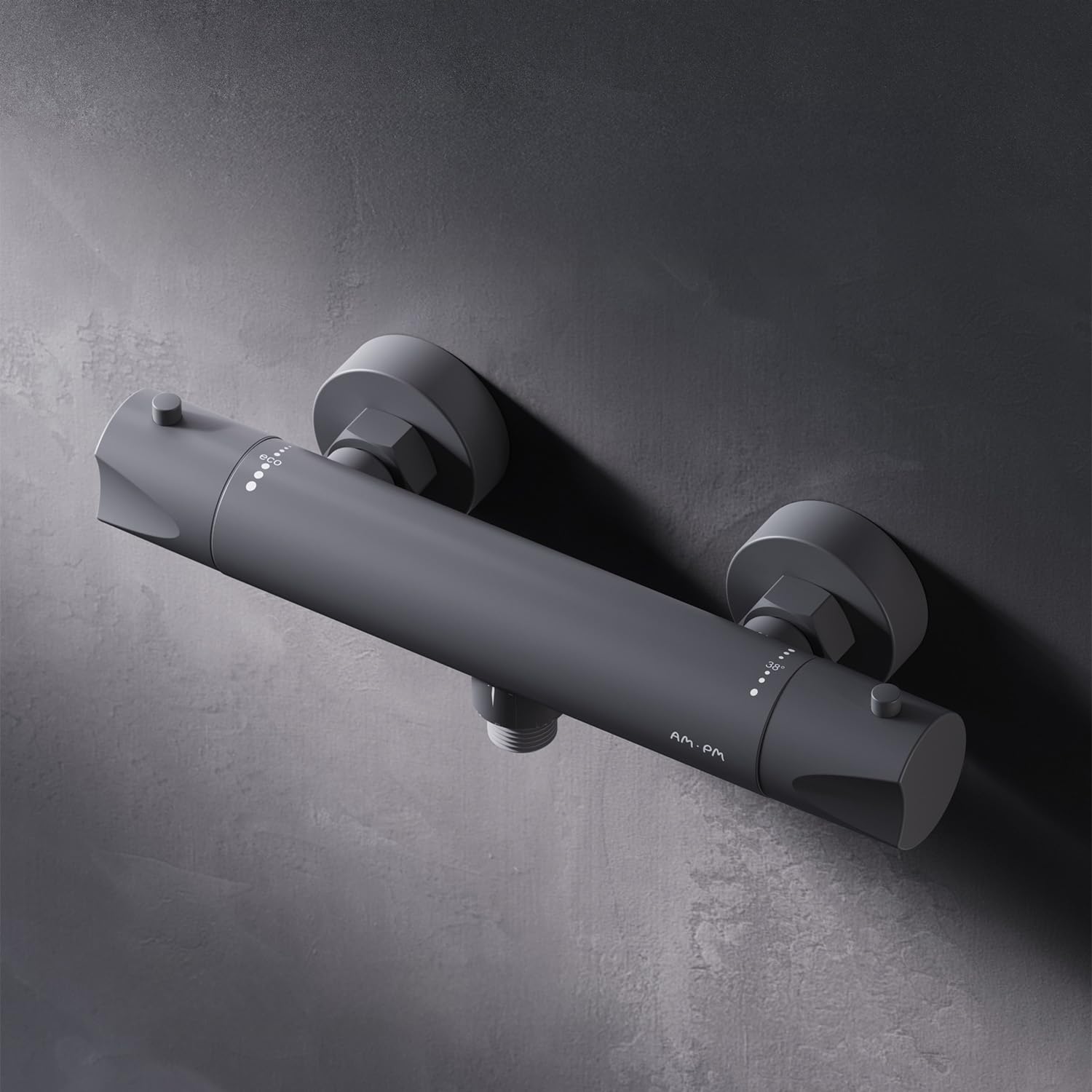AM.PM Hit FTA40022 - Grifo de ducha con termostato, termostato, termostato de ducha, grifo termostático, grifo mezclador de ducha con protección antiquemaduras, grifo para ducha