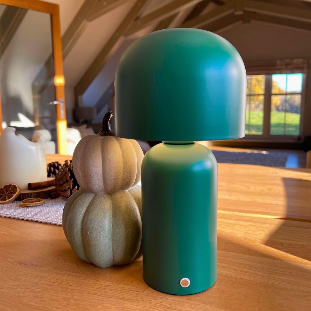 Pagazzi Tina Green LED Rechargeable Touch Table Lamp