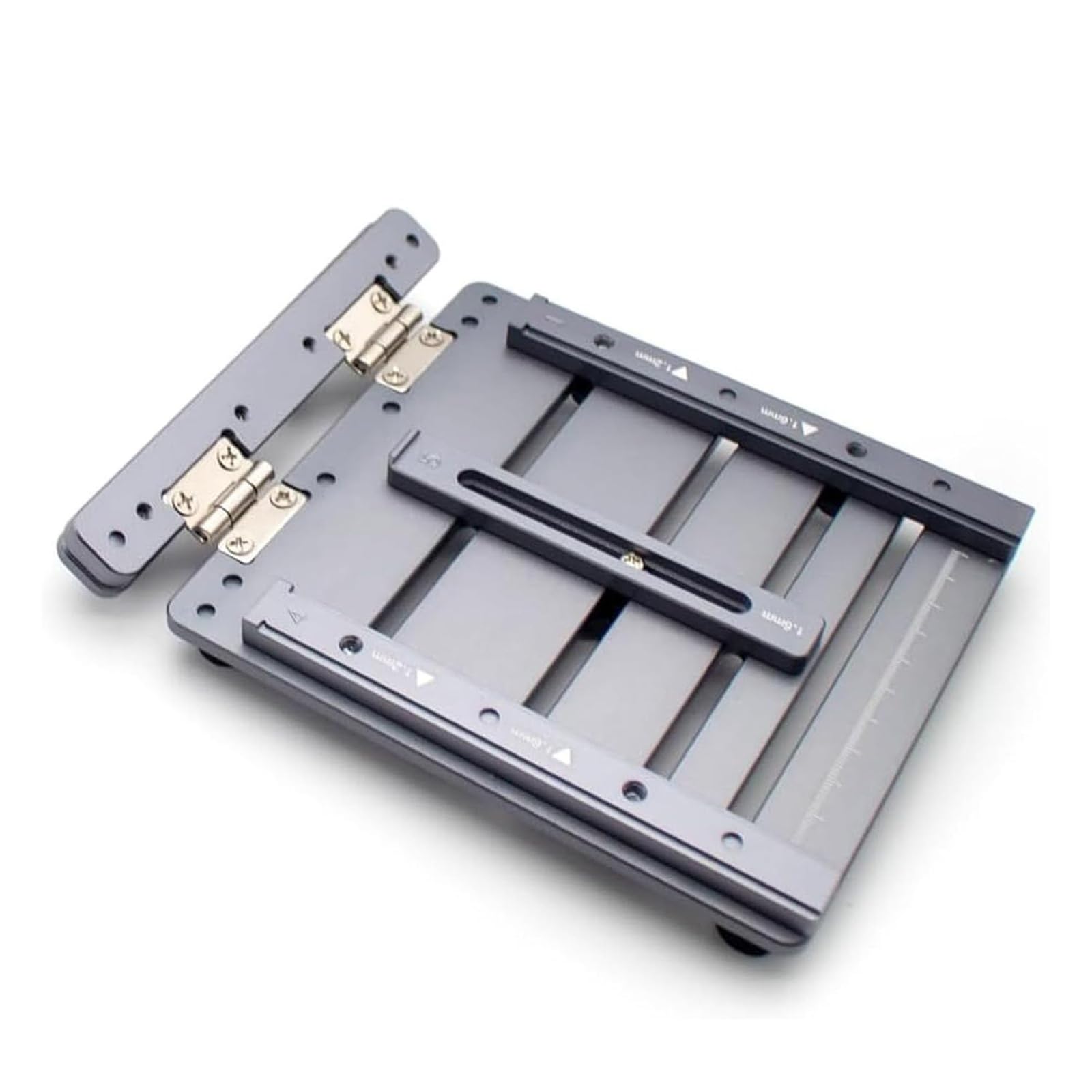 Mini-Lötpasten-Schablonendrucker, manueller SMT-Schablonendrucker, kompatibel mit bis zu 109 × 135 mm Stahlgittergrößen, für präzisen SMT-Druck und Leiterplattenmontage in der Druckindustrie